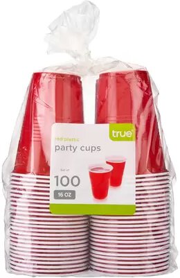 True Brands Red Solo Cups 100 Ct