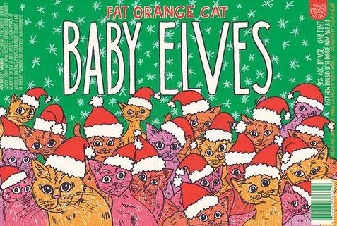 Fat Orange Cat Baby Elves Hazy Imperial IPA