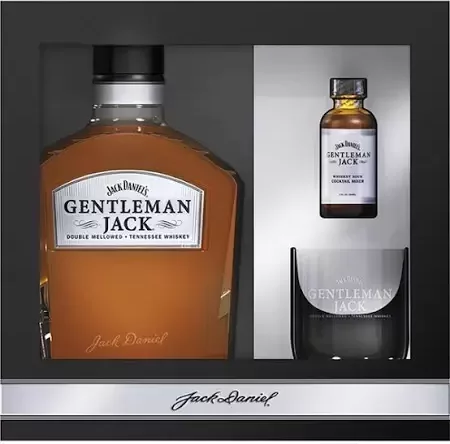 Gentleman Jack Straight Tennessee Whiskey W Sour Mix & Glass Tray Vap