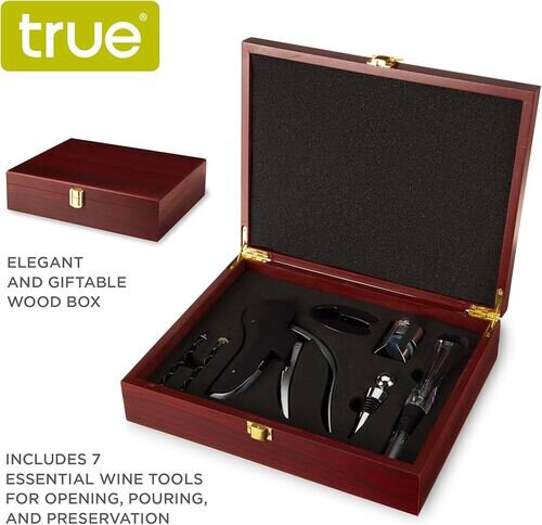 7-Piece Wine Tools Boxed Gift Set BY TRUE