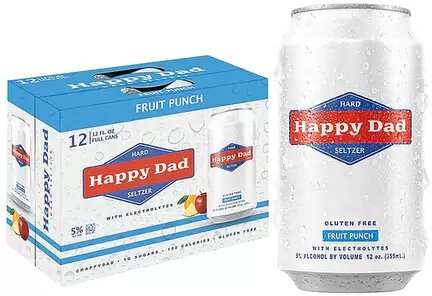 Happy Dad Fruit Punch Seltzer