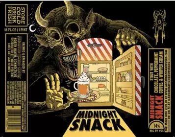 Abomination Brew Midnight Snack Choc Peppermint Stout