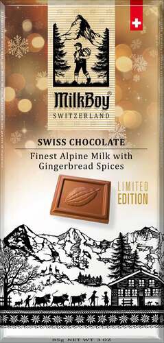 Milkboy Swiss Milk Chocolate With Gingerbread Spices