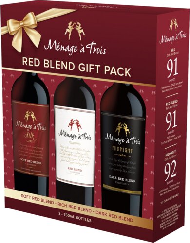 Menage A Trois Red Blend Gift Set