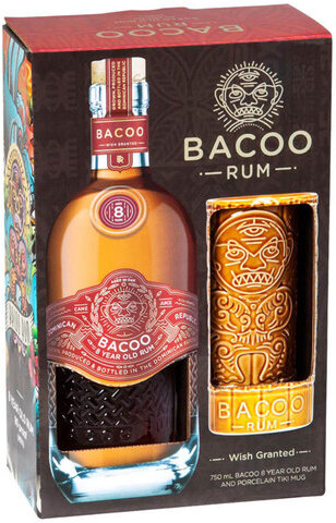 Bacoo 12 Year Rum Gift Set