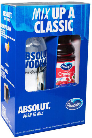 Absolut Vodka With Cranberry Juice