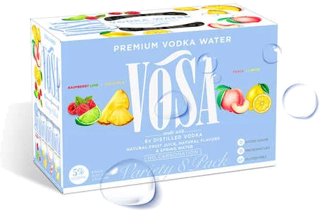 VOSA VODKA WATER VARIETY 8CN