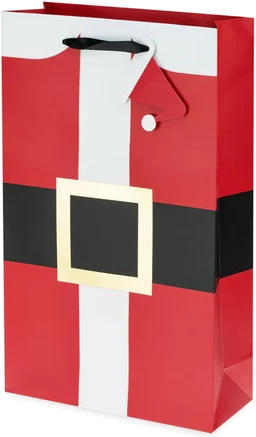 Santa's Suit Double Wine Bag By Cakewalk