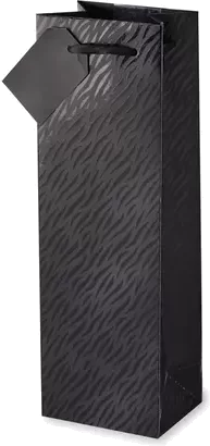 Cakewalk Zebra Stripe Black Gift Bag