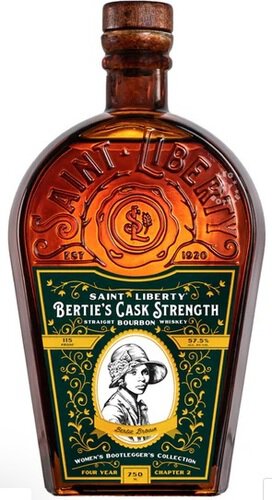 Saint Liberty Year Straight Bourbon Berties Cask Strength Womens Bootleggers Collection 115 Proof