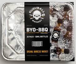KURVBALL ORIGINAL BARBECUE WHISKEY -BYO TRAY- 20PK 50ML ****DO NOT REORDER****