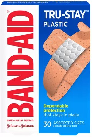 Band-Aid Tru-Stay Plastic 30 Assorted Sizes