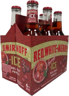 Smirnoff Ice Red White Merry Holiday Punch