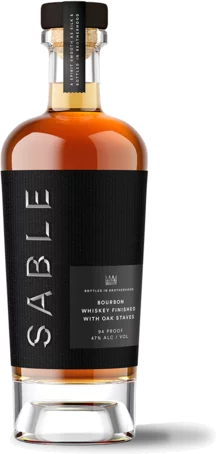 Bespoken Spirits Sable Bourbon Whiskey Finished With Oak Staves