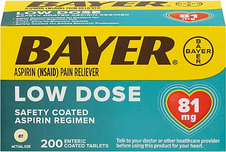 Bayer Aspirin Pain Reliever 200