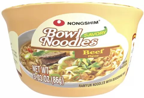 Ramyun Bowl Noodles Beef Flavor