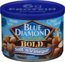 Blue Diamond Almonds Bold Salt 'N Vinegar Flavored 1.5oz