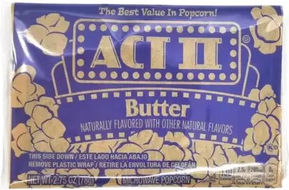 Microwave Popcorn Light Butter 2.75oz