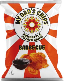 Barbecue My Dad's Chips Homestyle Potato Chip