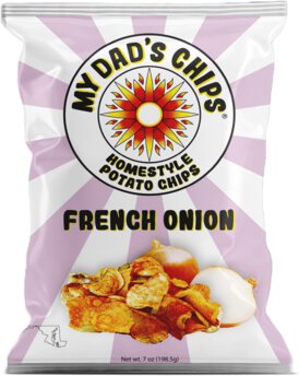 French Onion My Dad's Chips Homestyle Potato Chip