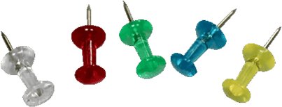 Clear Push Pins (100 pc)