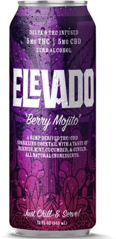 Elevado Cktl Berry Mojito 5mg Thc & 5mg Cbd