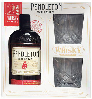 Pendleton Canadian Whisky With 2 Glasses Gift Set