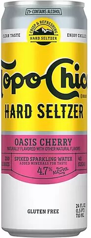 Topo Chico Hard Seltzer Oasis Cherry 24 oz Can