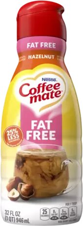 Nestle Coffee Mate Liquid Hazelnut Fat Free Liquid