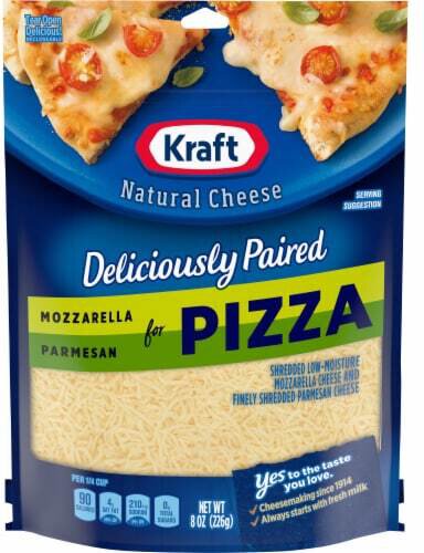 Kraft Shredded Mozzarella And Parmesan Pizza Blend