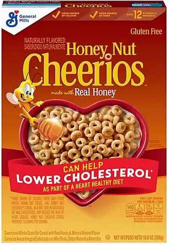 General Mills Honey Nut Cheerios Cereal 306g