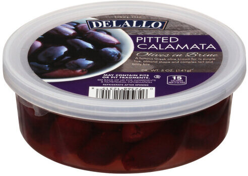 Delallo Pitted Calamatta Olives In Brine