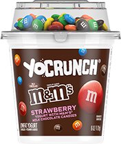 Yocrnch Straw With M & M