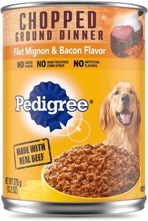 Chopped Ground Dinner Filet Mignon Flavor Wet Dog Food