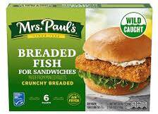 Mrs Paul's Fish Sandwich Fille