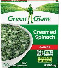 Green Giant Creamed Spinach