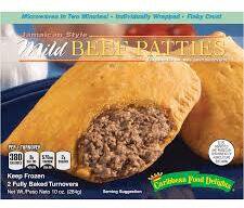 Caribbean Food Mild Beef Patties