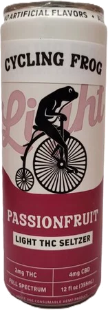 Cycling Frog THC Seltzer Light Passionfruit 2MG