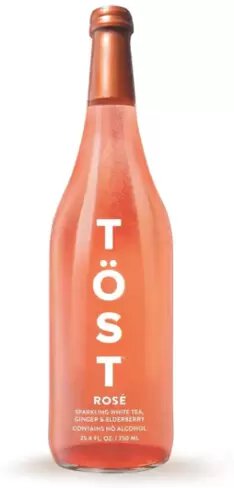 Tost Rose Sparkling White Tea Ginger & Elderberry Non Alc