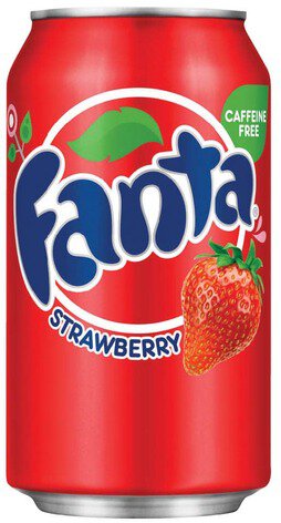 Fanta Strawberry Soda Can Single