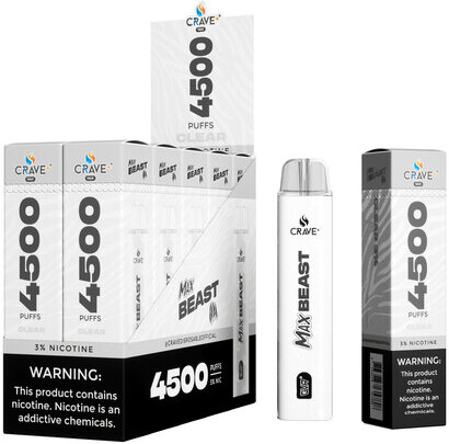 Crave Max Beast Naked Clear 4500 Puffs