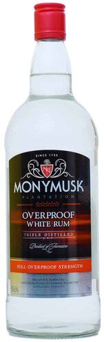 MONYMUSK WHITE OVERPROOF RUM