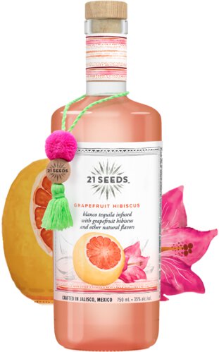 21 Seeds Grapefruit Hibiscus Blanco Tequila
