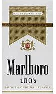 Cigarette Marlboro Gold 100's