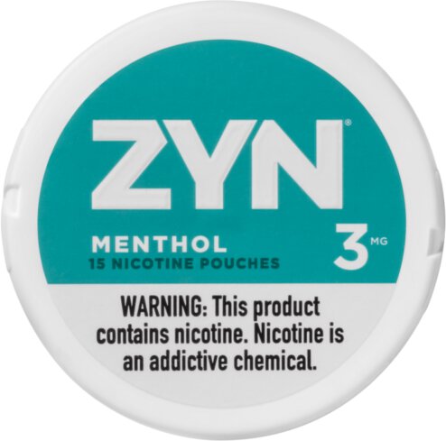Zyn Menthol Nicotine Pouches 3mg