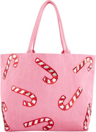 Holiday Sparkle Tote Pink