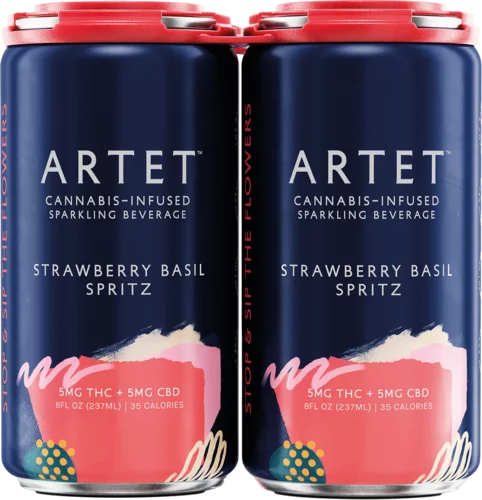 Artet Strawberry Basil Spritz 5mg THC Cocktail