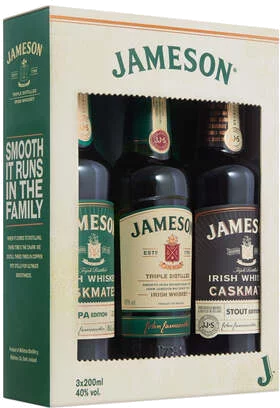 Jameson Reserves 'Trilogy' Irish Whiskey Gift Pack Bundle 3 Pack 200ml.