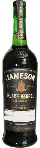 Jameson Black Barrel Cask Strength Irish Whiskey 700ml.