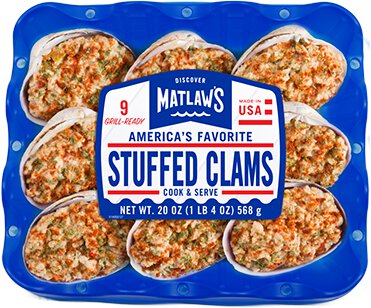 Matlaw Stuffed Clams Fam Size